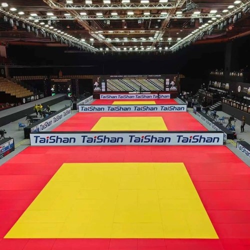 Mata do judo Taishan 200x100x4 cm, czerwona