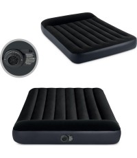 Materac dmuchany welurowy z pompką Intex 64148ND