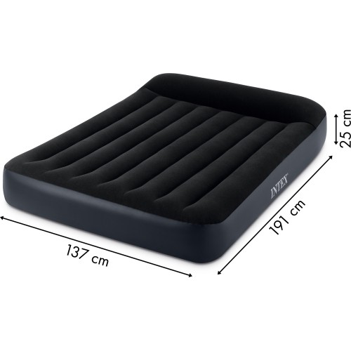 Materac dmuchany welurowy z pompką Intex 64148ND
