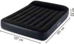 Materac dmuchany welurowy z pompką Intex 64148ND