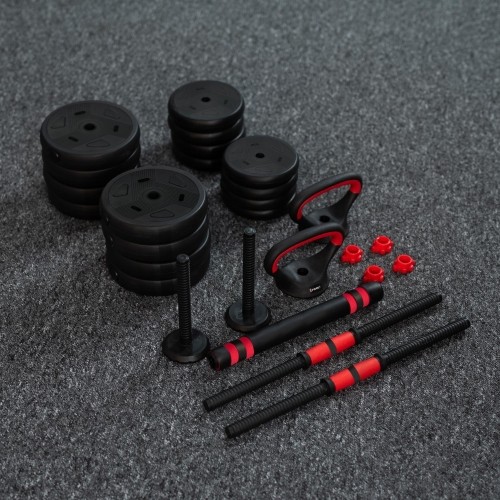 Zestaw obciążeń SGN140 Pro Set 6 w 1, 2 części, 40 kg HMS