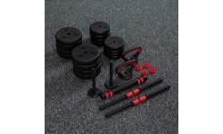 Zestaw obciążeń SGN140 Pro Set 6 w 1, 2 części, 40 kg HMS