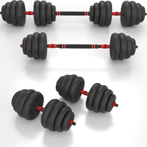 Zestaw obciążeń SGN140 Pro Set 6 w 1, 2 części, 40 kg HMS
