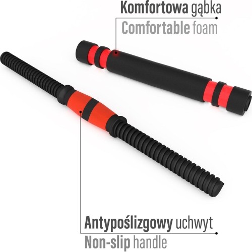 Zestaw obciążeń SGN140 Pro Set 6 w 1, 2 części, 40 kg HMS