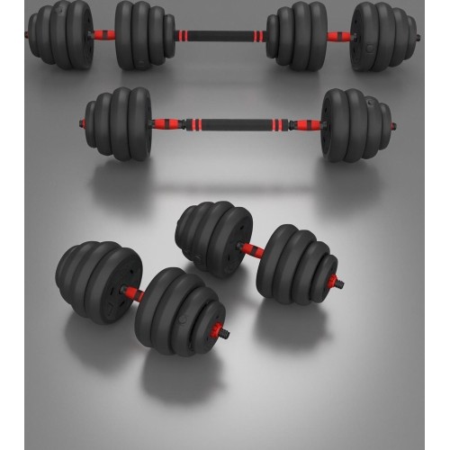 Zestaw obciążeń SGN140 Pro Set 6 w 1, 2 części, 40 kg HMS