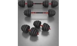 Zestaw obciążeń SGN140 Pro Set 6 w 1, 2 części, 40 kg HMS
