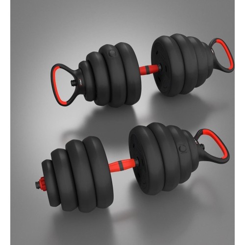 Zestaw obciążeń SGN140 Pro Set 6 w 1, 2 części, 40 kg HMS