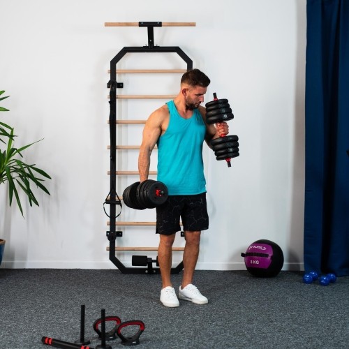 Zestaw obciążeń SGN140 Pro Set 6 w 1, 2 części, 40 kg HMS