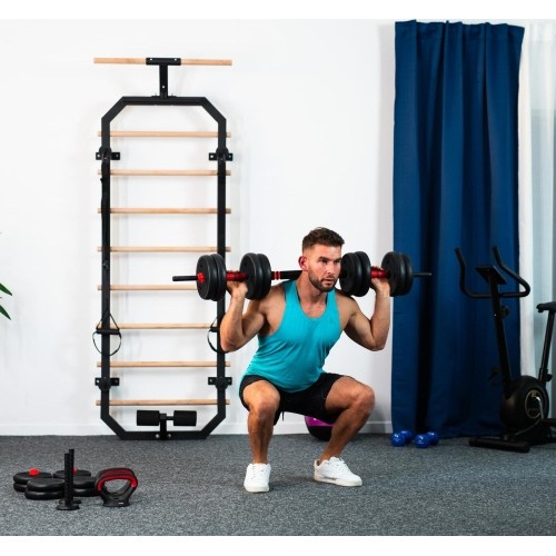 Zestaw obciążeń SGN140 Pro Set 6 w 1, 2 części, 40 kg HMS