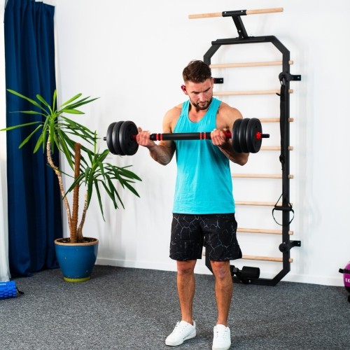 Zestaw obciążeń SGN140 Pro Set 6 w 1, 2 części, 40 kg HMS