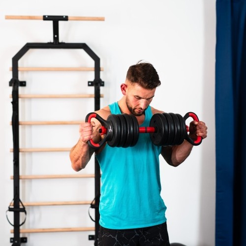 Zestaw obciążeń SGN140 Pro Set 6 w 1, 2 części, 40 kg HMS