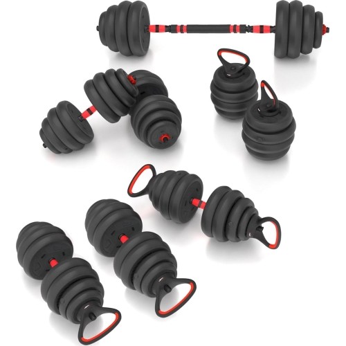 Zestaw obciążeń SGN140 Pro Set 6 w 1, 2 części, 40 kg HMS