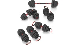 Zestaw obciążeń SGN140 Pro Set 6 w 1, 2 części, 40 kg HMS