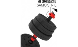 Kompozytowy zestaw sztangi i hantli SGP15 HMS - 20 kg