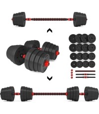 Kompozytowy zestaw sztangi i hantli SGP15 HMS - 30 kg
