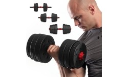 Kompozytowy zestaw sztangi i hantli SGP15 HMS - 30 kg