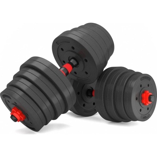 Kompozytowy zestaw sztangi i hantli SGP15 HMS - 30 kg