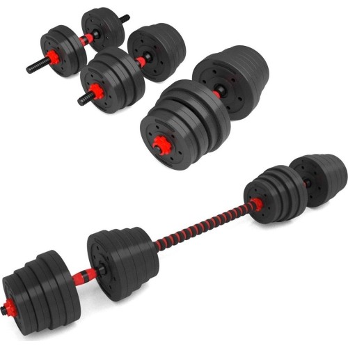 Kompozytowy zestaw sztangi i hantli SGP15 HMS - 30 kg