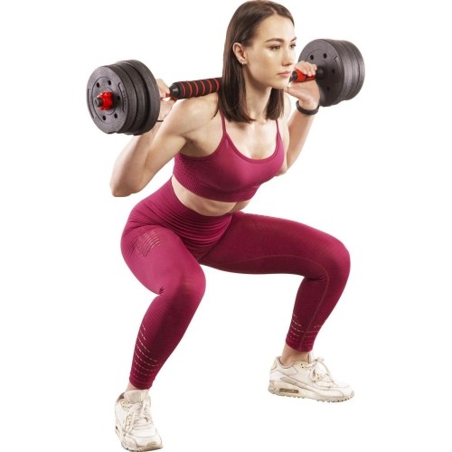 Kompozytowy zestaw sztangi i hantli SGP15 HMS - 30 kg