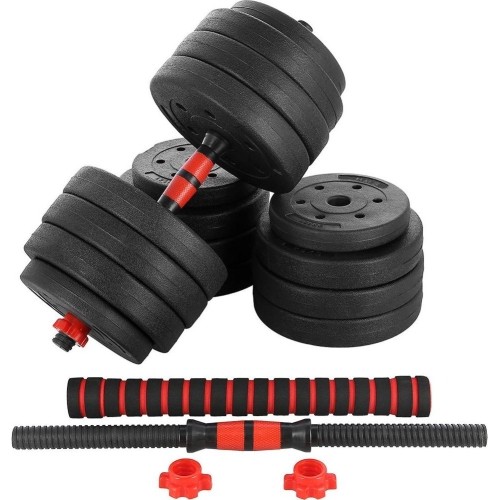 Kompozytowy zestaw sztangi i hantli SGP15 HMS - 40 kg
