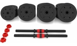 Kompozytowy zestaw sztangi i hantli SGP15 HMS - 40 kg