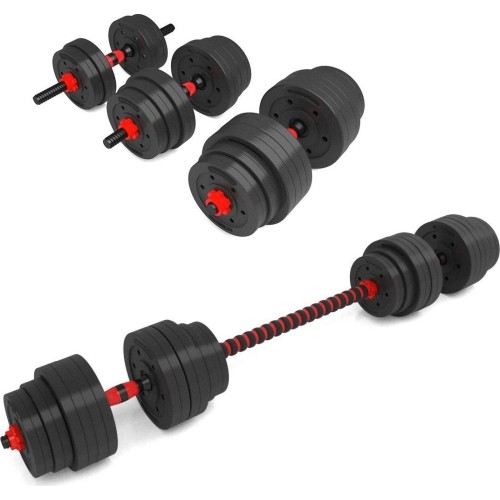 Kompozytowy zestaw sztangi i hantli SGP15 HMS - 40 kg