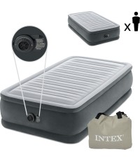 Materac dmuchany 191x99 cm z pompką jednoosobowy INTEX DELUXE 64412ND