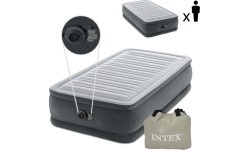 Materac dmuchany 191x99 cm z pompką jednoosobowy INTEX DELUXE 64412ND