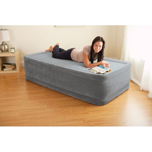 Materac dmuchany 191x99 cm z pompką jednoosobowy INTEX DELUXE 64412ND