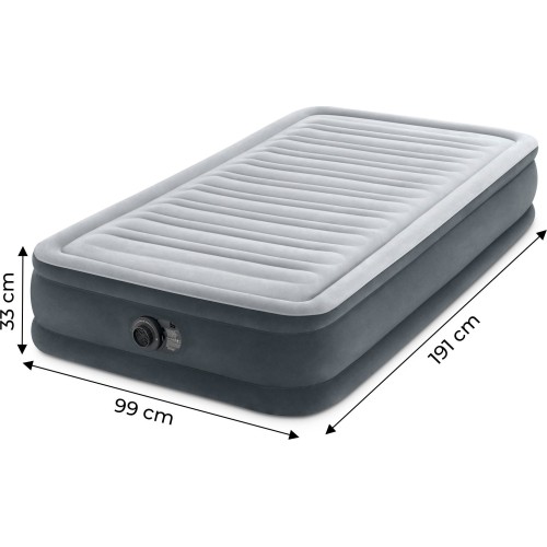 Materac łóżko 191x99 cm z pompką 1-osobowy Comfort 67766ND
