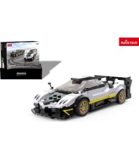 Samochód z klocków Pagani Zonda R 1:28, biały, RASTAR
