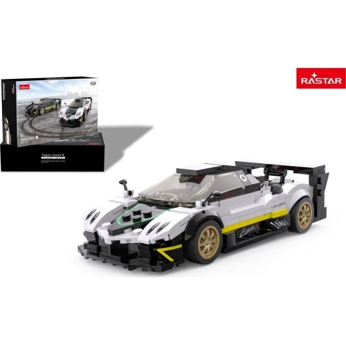Samochód z klocków Pagani Zonda R 1:28, biały, RASTAR