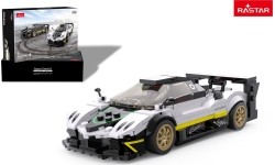 Samochód z klocków Pagani Zonda R 1:28, biały, RASTAR