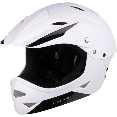 Kask dziecięcy FORCE DOWNHILL Junior, rozmiar S-M (54-58 cm), biały