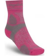 W UL TrailRun Merino Sport 3/4 Crew Pink S - 305