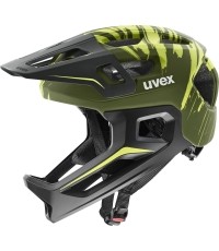 Šalmas Uvex react jr fullface dark olive matt