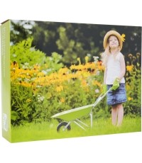 Little Gardener's Set with a Wheelbarrow Green