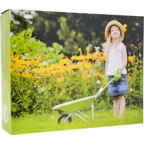 Little Gardener's Set with a Wheelbarrow Green