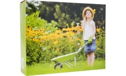 Little Gardener's Set with a Wheelbarrow Green