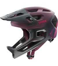 Šalmas Uvex react jr fullface cranberry matt
