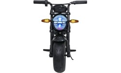 Motocykl elektryczny Supermoto, czarny