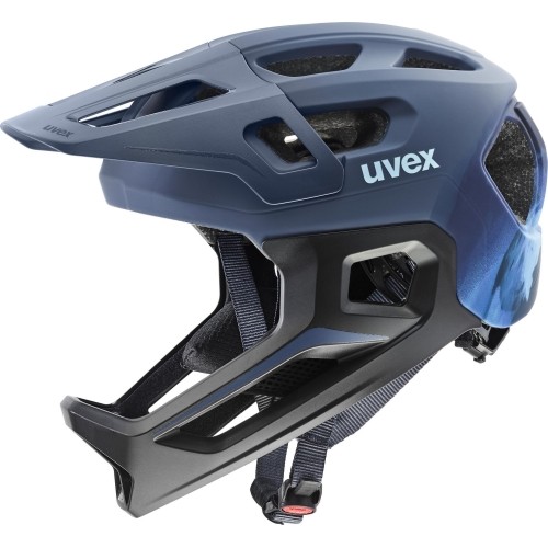 Šalmas Uvex react jr fullface dusk blue matt