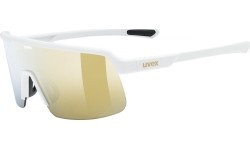 Okulary Uvex white matt / mirror gold