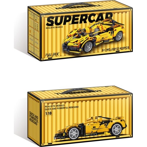 Sports Car Brick Set Yellow 422 pcs.