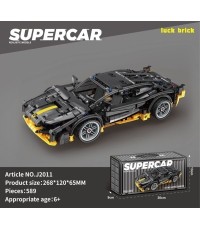 Sports Car Brick Set Black 589pcs.