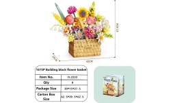 Spring Bouquet in a Basket Building Blocks Set 1615 pcs.