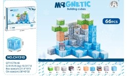 Set of Magnetic Cubes, Blocks, 66 pcs.