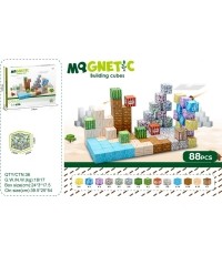 Set of Magnetic Cubes, Blocks, 88 pcs.