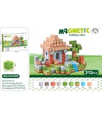 Set of Magnetic Cubes, Blocks, 312 pcs.