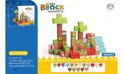Set of Magnetic Cubes, Blocks, 102 pcs.